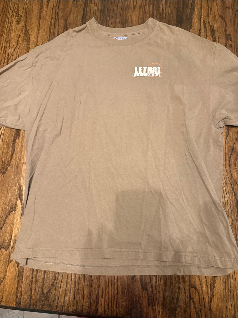 The Academy Brand Brown Short Sleeve Graphic Crewneck Tee so.e 2xl